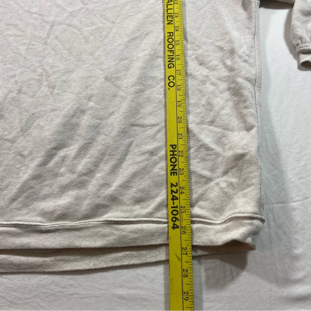 aerie Cream Oversized Crewneck Sweatshirt - Picture 5 of 9
